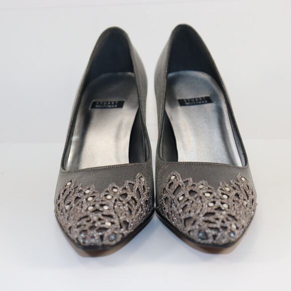 Vintage Stuart Weitzman Beauty Pumps | Size 5.5 | Metallic Silver | NIB - Picture 3 of 6